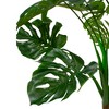 Northlight 5' Potted Wide Leaf Green Monstera Artificial Floor Plant - 3 of 4