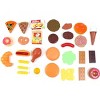 JuzToys 30pcs Pretend Play Kitchen Food Toys – Fast Food & Dessert Play Food Set for Kids – Brown - 2 of 4