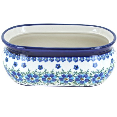 Blue Rose Polish Pottery Kalina Small Planter