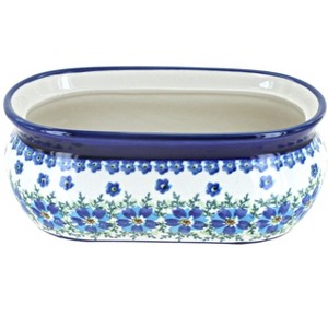 Blue Rose Polish Pottery 773 Zaklady Small Planter - 1 of 1