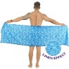 LA LEELA Men's Beach Cover Up Swimwear Sarong Wrap One Size Dodger Palm Tree - 2 of 4