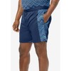 KingSize Men's Big & Tall 5" Contrast Swim Shorts With Super Stretch Liner - 4 of 4