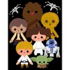 Girl's Star Wars Cute Cartoon Classic Characters Crop T-Shirt - 2 of 3