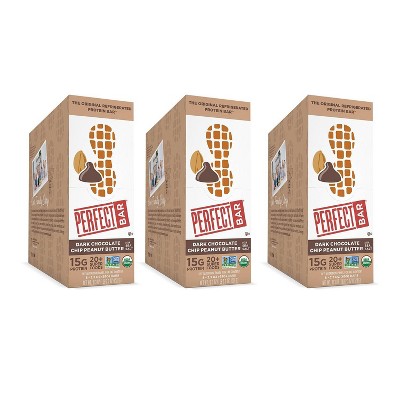 Perfect Bar Gluten Free Dark Chocolate Peanut Butter with Sea Salt Protein Bar - 55.2oz/24ct