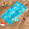 2pk 30" x 60" Print and Stripe Cotton Beach Towels - Great Bay Home - 2 of 4