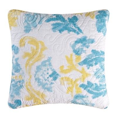 C&F Home 18" x 18" Delilah Blue Quilted Pillow