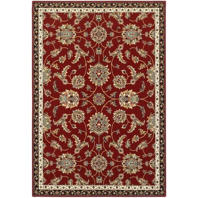 Oriental Weavers Kashan 370RI Red/ Multi Indoor Area Rug - 3'10" x 5'5"