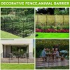 Garden Fence, No-Dig Decorative Metal Fence, Rustproof Wire Animal Barrier with Arch/Classic Design for Yard, Patio, Outdoor Use - 4 of 4