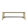 Vynxaria Rectangular Coffee Table with Open Space Design & Sturdy Metal Frame - 4 of 4