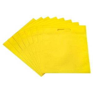 Unique Bargains Non-Woven Shopping Wedding Party Reusable Goodie Treat Tote Bag with Handles 24 Pcs - 1 of 4