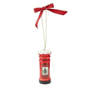 Spode Brit Post Box Ornament - Dolomite Holiday Decor with Classic Design - Collectible Christmas Ornament - Unique Festive Decoration - 1 of 4