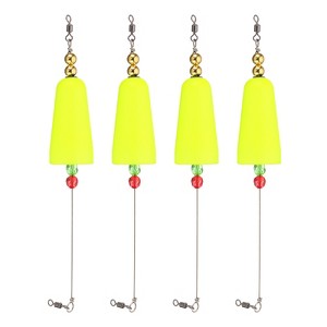 Unique Bargains Plastic Weighted Conical Fishing Floats Rigs 4 Pcs - 1 of 4