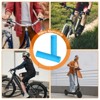 Unique Bargains Rubber Non-Slip Mushroom Bike Fit 7/8" Handlebar Grips 4.53" 1 Pair - 4 of 4