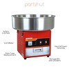 PartyHut PartyHut Large Commercial Cotton Candy Machine Party Candy Floss Maker Red - 3 of 4