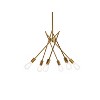 Elegant Lighting Lucca 23 inch pendant in brass - 3 of 4