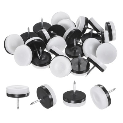Unique Bargains Durable Nail-on Furniture Sliders Chair Leg Protectors 24 Pcs