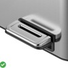 Gallon Kitchen Trash Can Classified Compartment Rubbish Bin with Soft-Close Lid Stainless Steel Waste Bin - 3 of 4