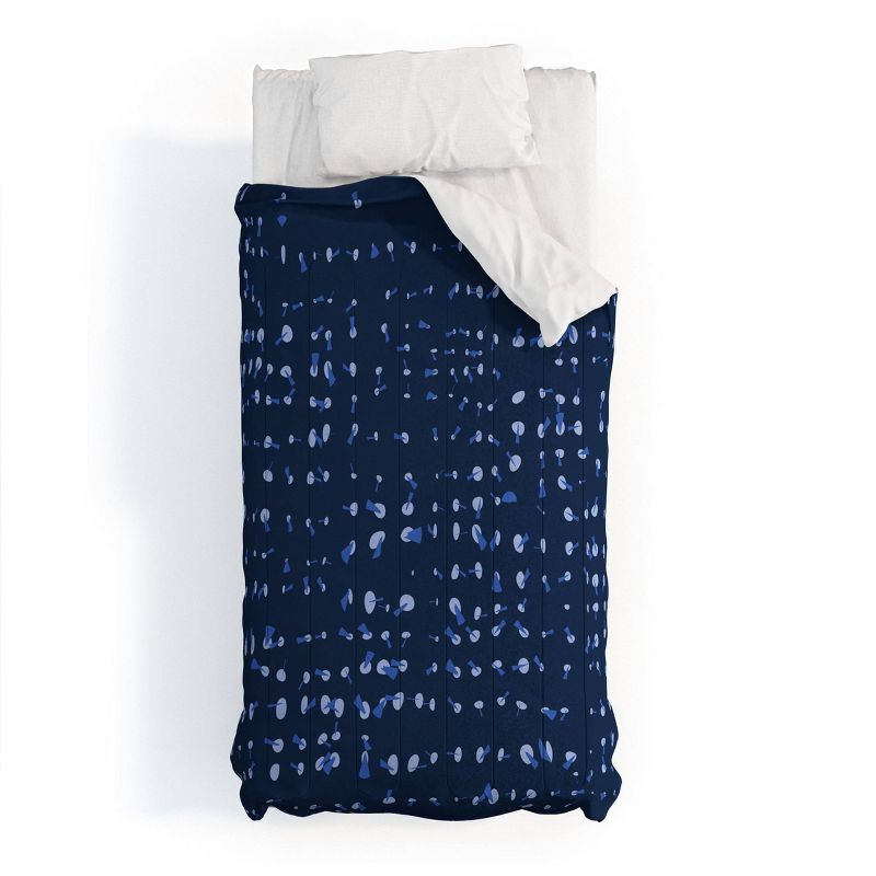 Deny Designs Mirimo Denim Mod Mood Comforter Set Dark Blue Denim, 1 of 7