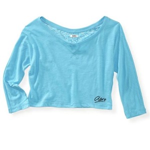 Aeropostale Womens Sheer Back Pajama Sleep T-shirt - 1 of 2