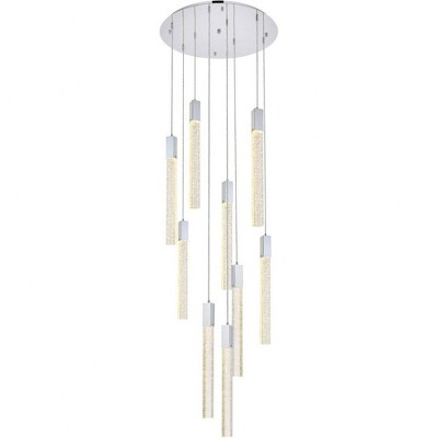 Elegant Lighting Weston 9 - Light Pendant in  Chrome