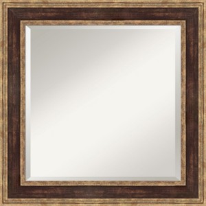 Amanti Art Ridge Beveled Framed Bathroom Vanity Wall Mirror - 1 of 4