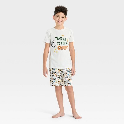 Boys' 2pc Halloween Short Sleeve Pajama Set - Cat & Jack™