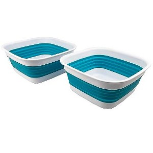 SAMMART 8L (2.1 Gallon) Collapsible Tub - Foldable Dish Tub - 1 of 4