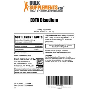 BulkSupplements Disodium EDTA Powder - 1 of 4