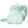 Unique Bargains Women's Durable Cosmetic Bag Green 3pcs - 4 of 4