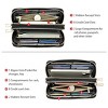 Women’s Large Capacity Wallet, Double Zip Leather RFID Blocking Card & Phone Holder Wristlet – Stylish & Functional for Everyday Use - 3 of 4