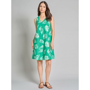 Gina Sleeveless Trapeze Dress - 1 of 3