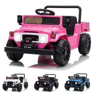 Jojoka 12V Kids Ride on Car Licensed Toyota, Ride on Toys with Remote Control, Battery Powered, 4WD, Bluetooth, LED Lights - 1 of 4