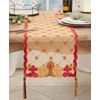 Saro Lifestyle Embroidered Velvet Table Runner - 3 of 3