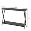 Narrow Console Table, 41" Wide Behind Couch Table, 2 Tier Entryway Tables with Storage Shelf for Living Room - 2 of 4
