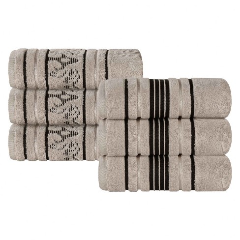 Blue Nile Mills 8 Piece Cotton Towel Set - 2 Pack Bath Towels For Bathrooms  - 2 Pack