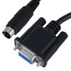 Unique Bargains 8.2Ft Serial RS232 DB9 Female to Male 8 Pin Mini Din PLC Programming Cable for Proface GPW-CB02 - 2 of 4