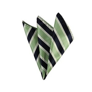 TheDapperTie - Men's Stripe Woven 10 Inch x 10 Inch Pocket Squares Handkerchief - 1 of 3