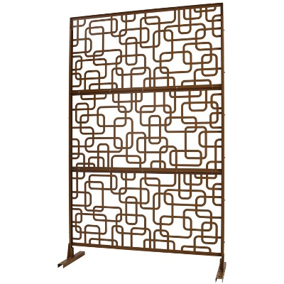 Grungis 76" H×48" W Freestanding Privacy Fence with Rectangle Shape,Outdoor Privacy Screen for Balcony,Patio,Garden