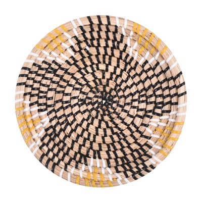 Unique Bargains Decorative Wall Art Hanging Woven Basket (7.87" - Style G) 1Pc