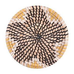 Unique Bargains Decorative Wall Art Hanging Woven Basket (7.87" - Style G) 1Pc - 1 of 4