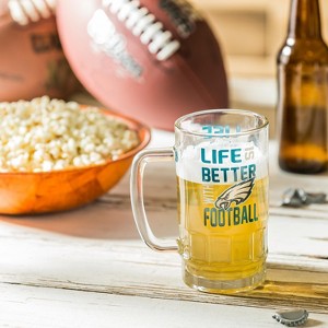 Glass Tankard Cup, with Gift Box, Philadelphia Eagles - 1 of 3