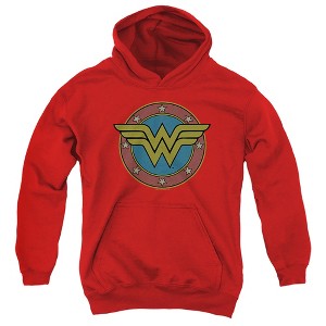 Boys’ DC WW Vintage Emblem Hooded Sweatshirt - 1 of 4