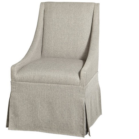 Townsend Caster Upholstered Dining Arm Chair In Gray Universal