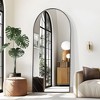 PexFix Full Length Arched Free Standing Body Mirror, Metal Framed Wall Mirror, Large Floor Mirror - 2 of 3