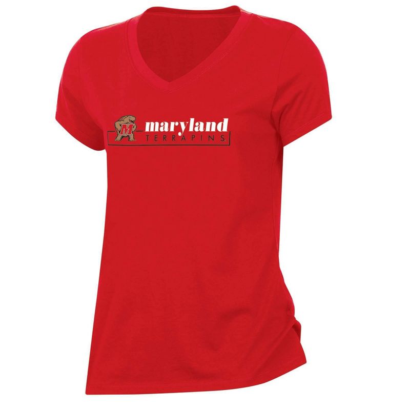 NCAA Maryland Terrapins Women&#39;s V-Neck T-Shirt, 1 of 4