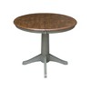 36" Magnolia Round Top Dining Table with 12" Leaf - International Concepts - image 2 of 4