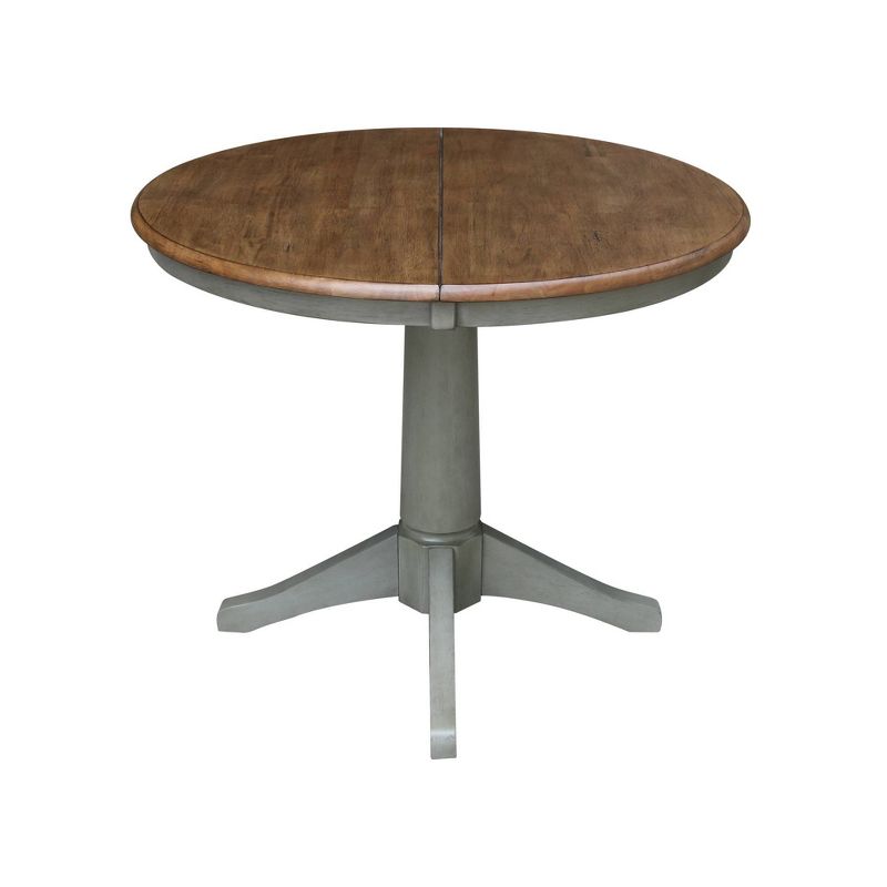 36" Magnolia Round Top Dining Table with 12" Leaf - International Concepts, 3 of 12