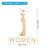 Unique Bargains Acrylic Smooth Self-Adhesive Decor Home Business Bathroom Sign - 2 of 4