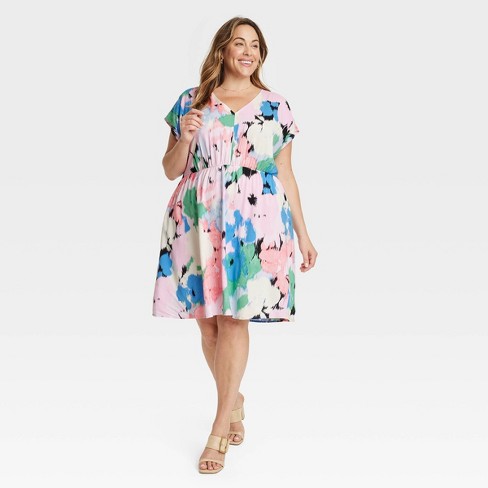 Target floral dress  Casual dress outfits, Layer dress outfit, Dresses with  leggings