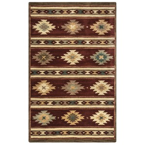 Alora Decor Ryder Southwest Geometric Rug Burgundy - 1 of 4